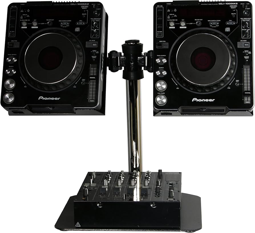 Odyssey LCDJSPDB L-Evation Dual Pioneer Cdj-1000 Plate Stand With